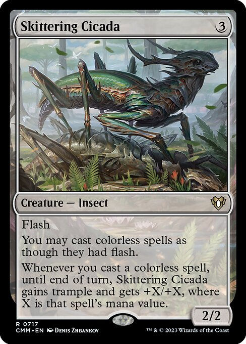 Skittering Cicada (cmm) (Commander Deck)