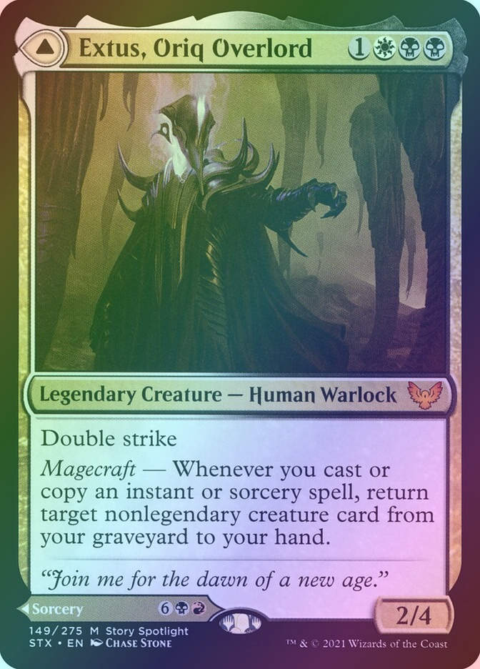 Extus, Oriq Overlord // Awaken the Blood Avatar (STX) (149) / Foil