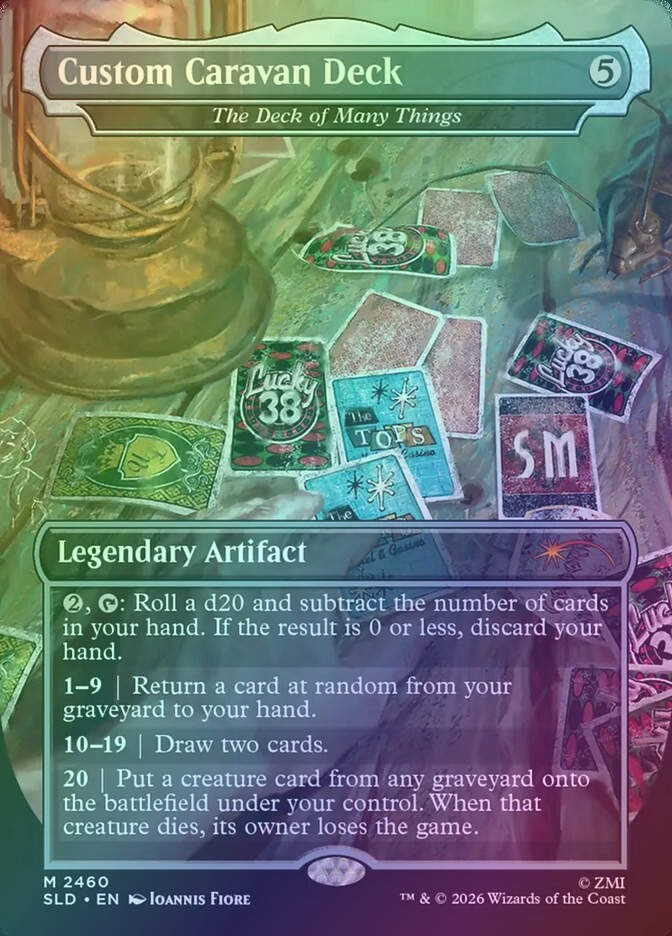 The Deck of Many Things (SLD) (2460) / Borderless / Foil