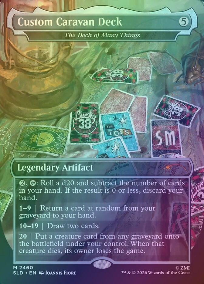 The Deck of Many Things (SLD) (2460) / Borderless / Foil