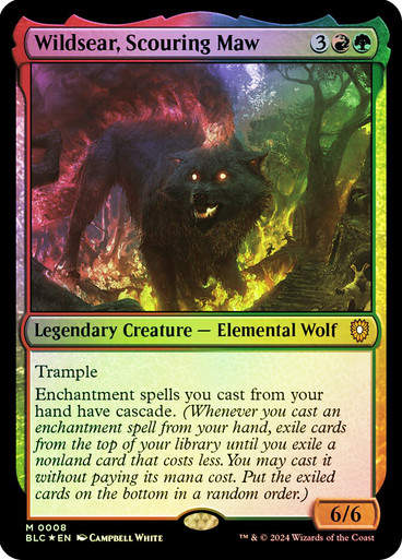 Wildsear, Scouring Maw (blc) (8) / Foil