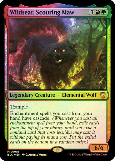 Wildsear, Scouring Maw (blc) (8) / Foil