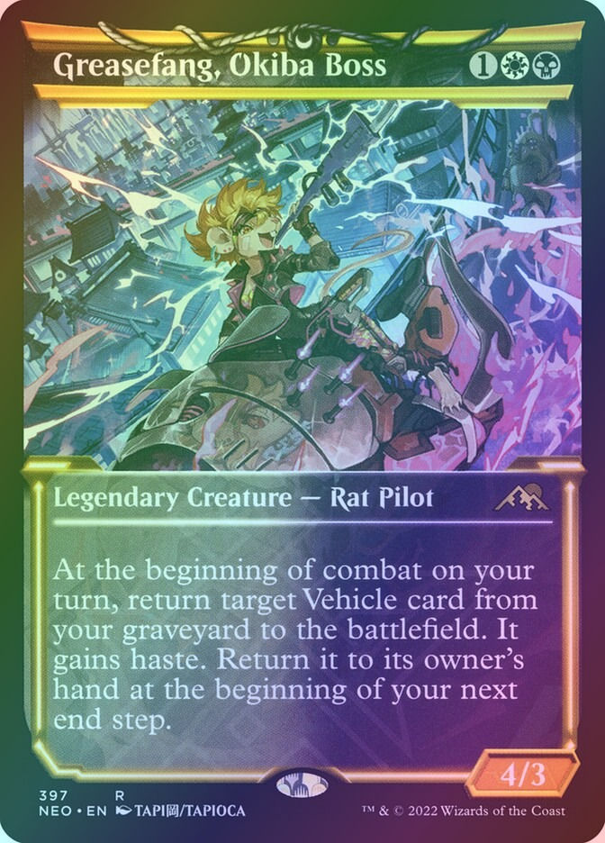 Greasefang, Okiba Boss (NEO) (397) / Showcase / Foil