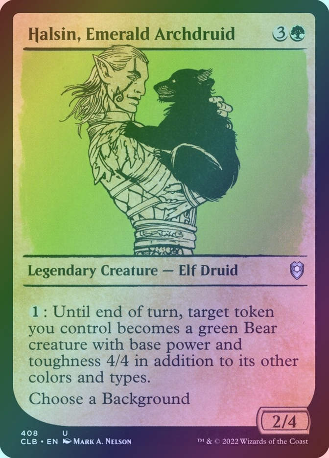 Halsin, Emerald Archdruid (CLB) (408) / Showcase / Foil
