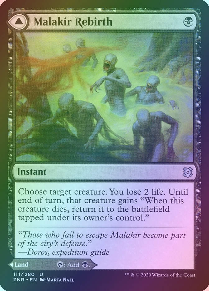 Malakir Rebirth // Malakir Mire (ZNR) (111) / Foil