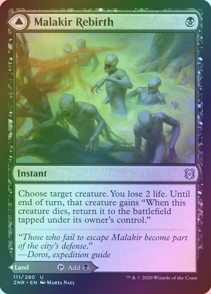 Malakir Rebirth // Malakir Mire (ZNR) (111) / Foil — cara 1 de 2