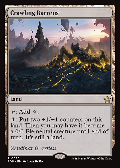 Crawling Barrens (FDN) (685) (Starter)