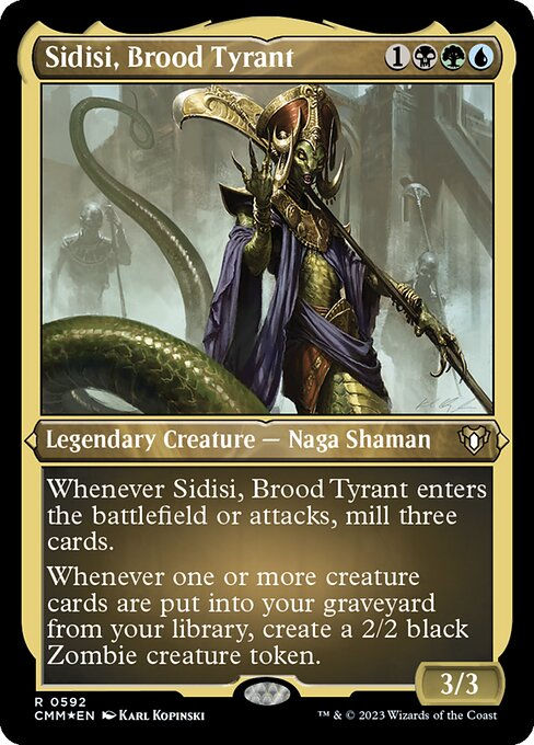 Sidisi, Brood Tyrant (cmm) / Foil Etched