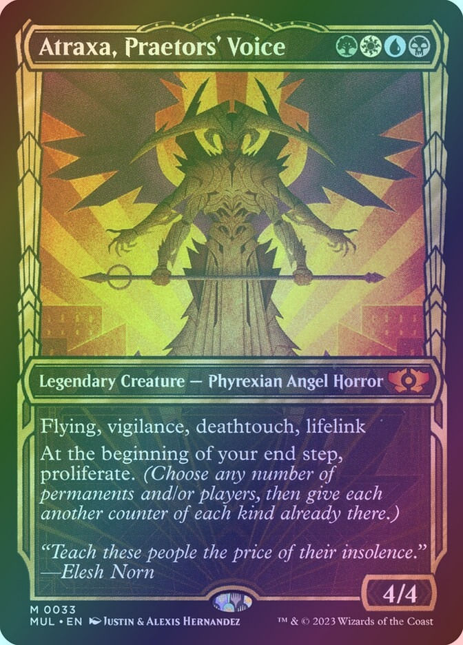 Atraxa, Praetors' Voice (MUL) (33) / Showcase / Foil