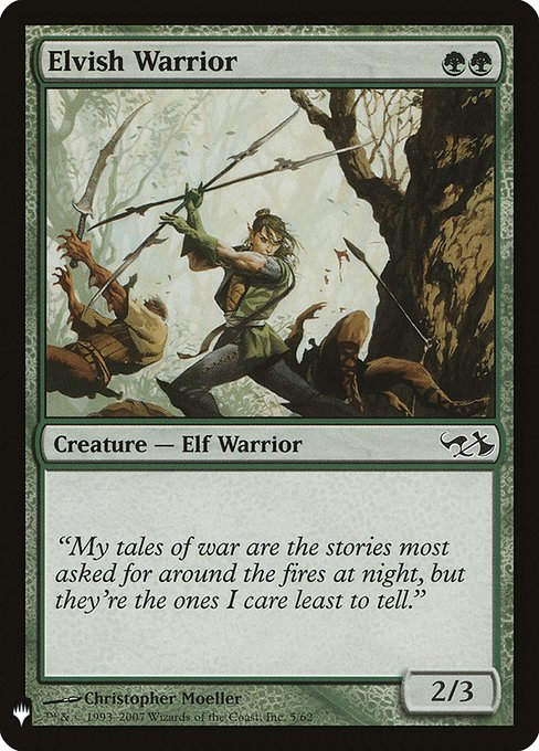 Elvish Warrior (PLST) (DD1-5)