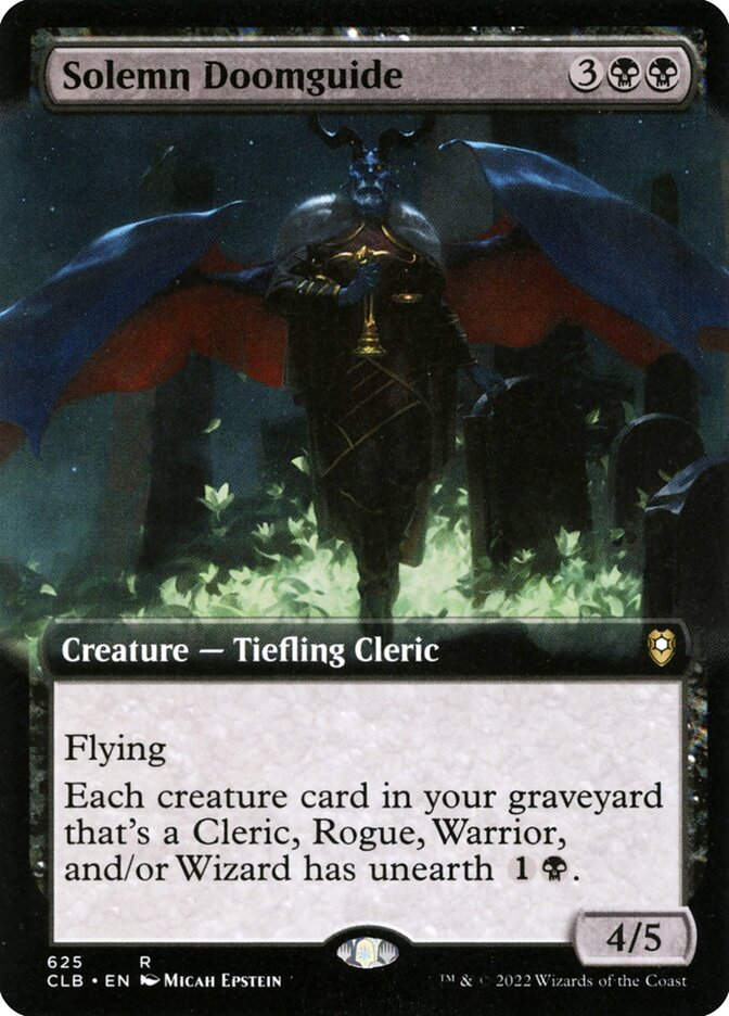 Solemn Doomguide (CLB) (625) / Extended Art