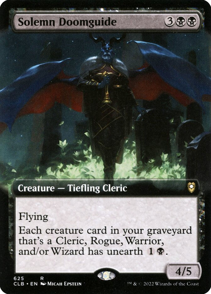 Solemn Doomguide (CLB) (625) / Extended Art