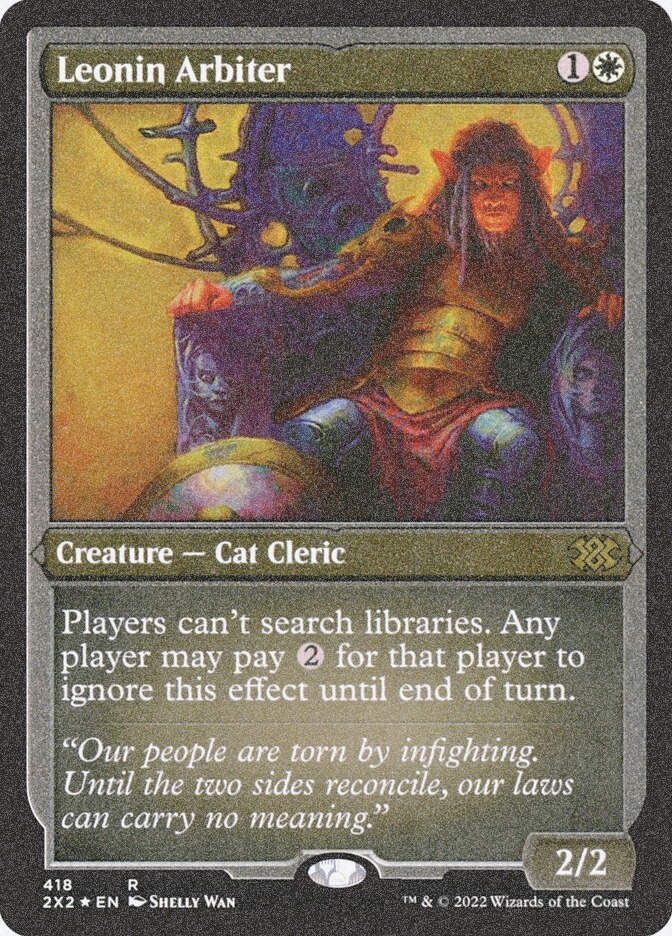 Leonin Arbiter (2X2) (418) / Foil Etched