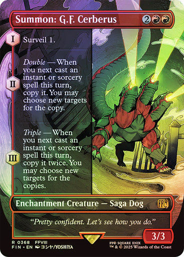 Summon: G.F. Cerberus (FIN) (368) / Borderless / Foil