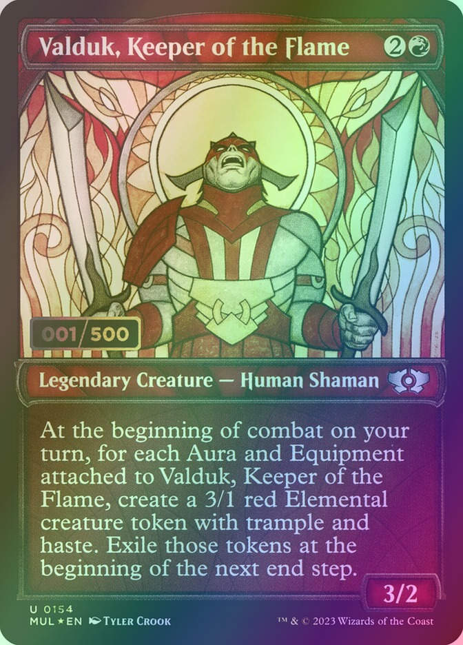 Valduk, Keeper of the Flame (MUL) (154z) / Serialized