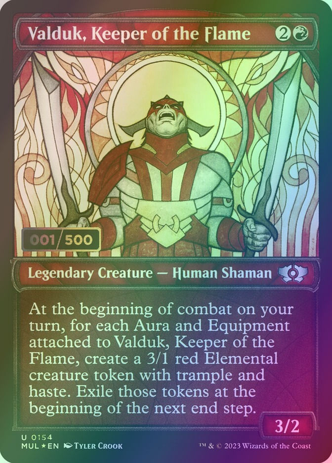 Valduk, Keeper of the Flame (MUL) (154z) / Serialized