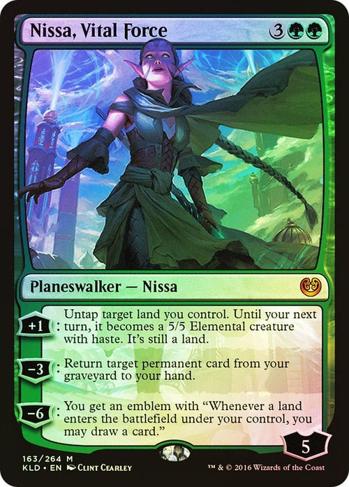 Nissa, Vital Force (KLD) / Foil
