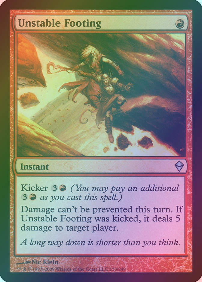 Unstable Footing (ZEN) (153) / Foil
