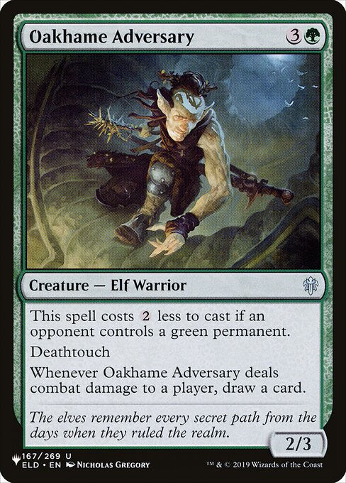 Oakhame Adversary (PLST) (ELD-167)