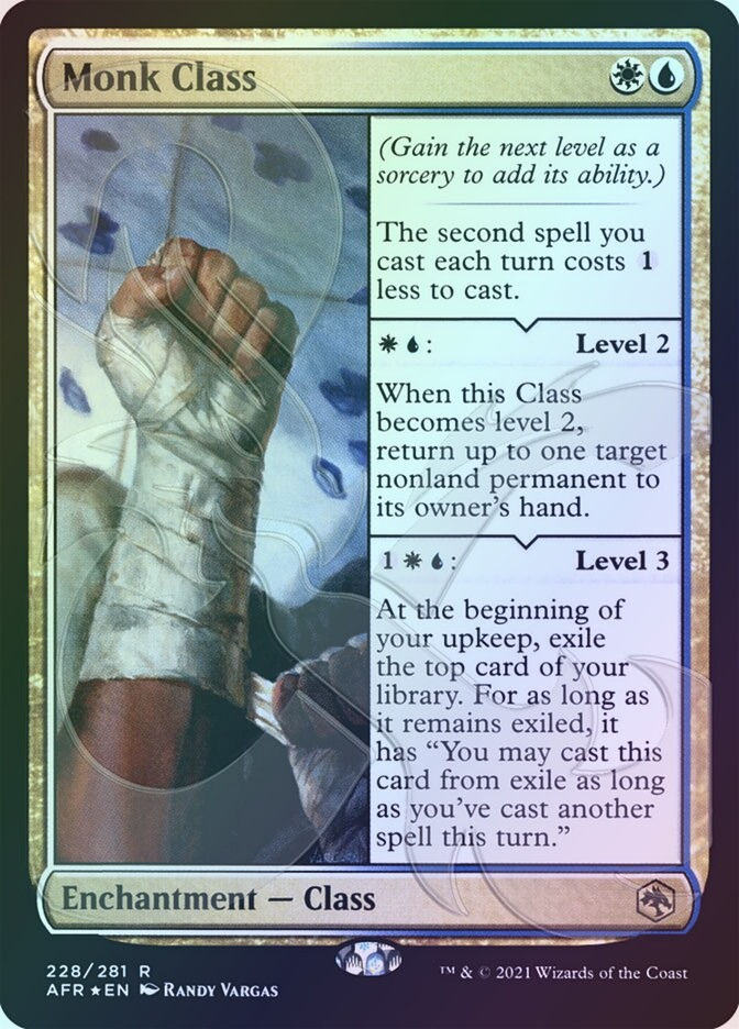 Monk Class (PAFR) (228a) / Embossed Foil