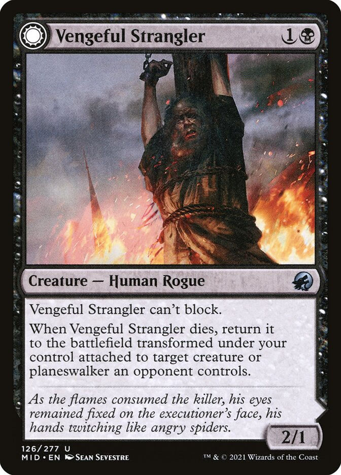 Vengeful Strangler // Strangling Grasp (MID) (126) — cara 1 de 2