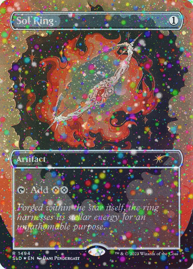 Sol Ring (SLD) (1494★) / Borderless / Galaxy Foil