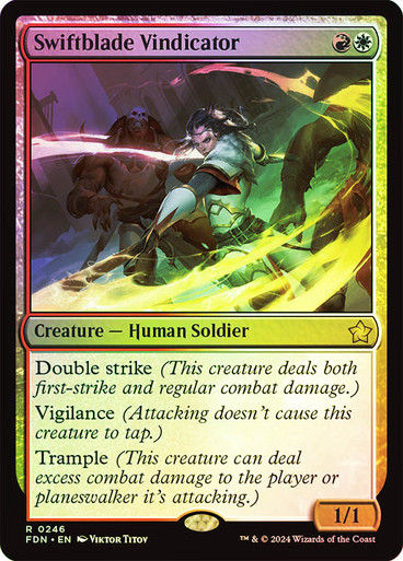 Swiftblade Vindicator (FDN) (246) / Foil