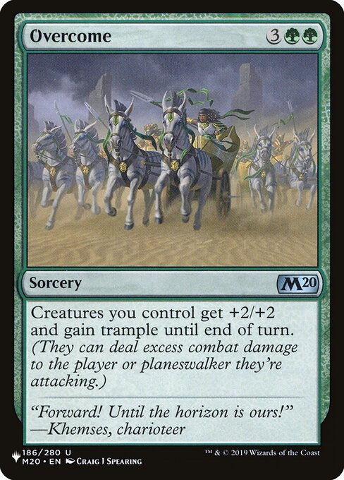 Overcome (PLST) (M20-186)