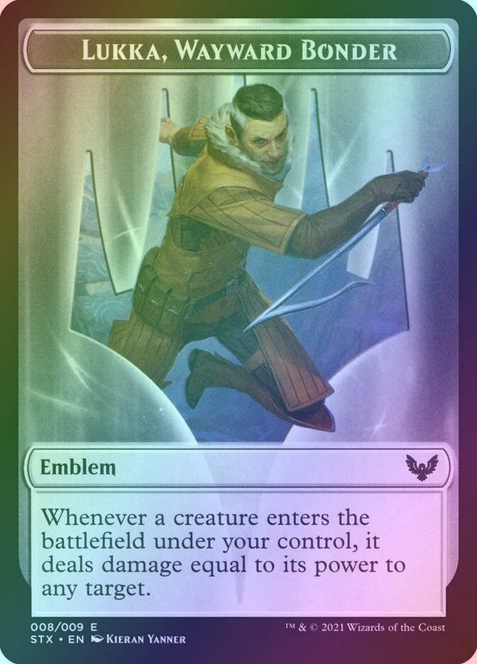 Lukka, Wayward Bonder Emblem // Spirit (TSTX) (8 // 6) / Foil