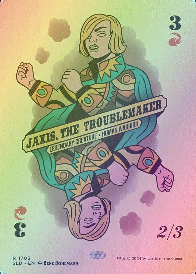 Jaxis, the Troublemaker (SLD) (1703) / Borderless / Rainbow Foil