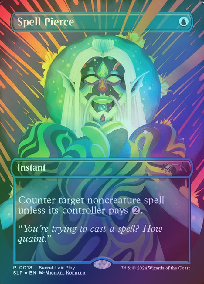Spell Pierce (SLP) (18) / Borderless / Foil