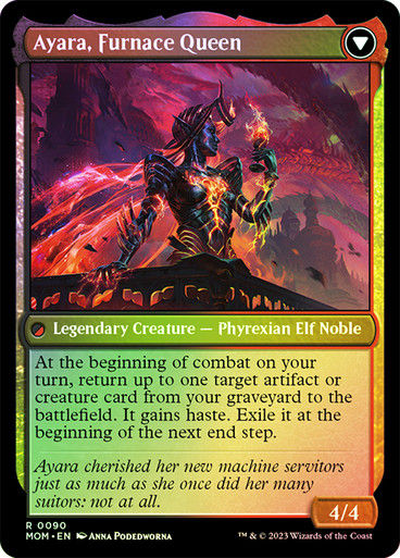 Ayara, Widow of the Realm // Ayara, Furnace Queen (mom) / Foil — cara 2 de 2