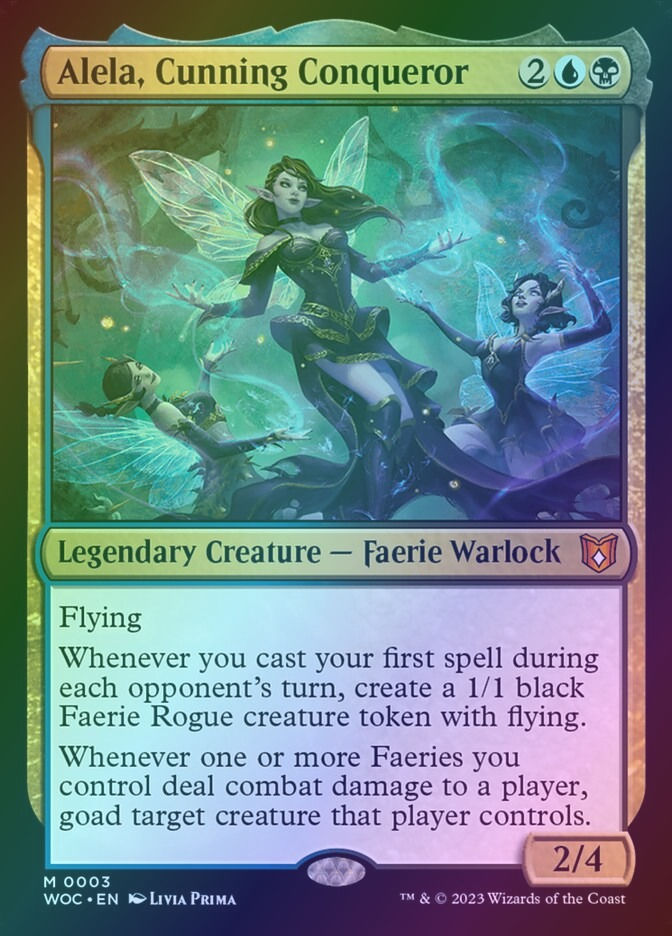 Alela, Cunning Conqueror (WOC) (3) / Foil
