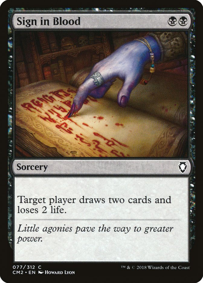 Sign in Blood (cm2)