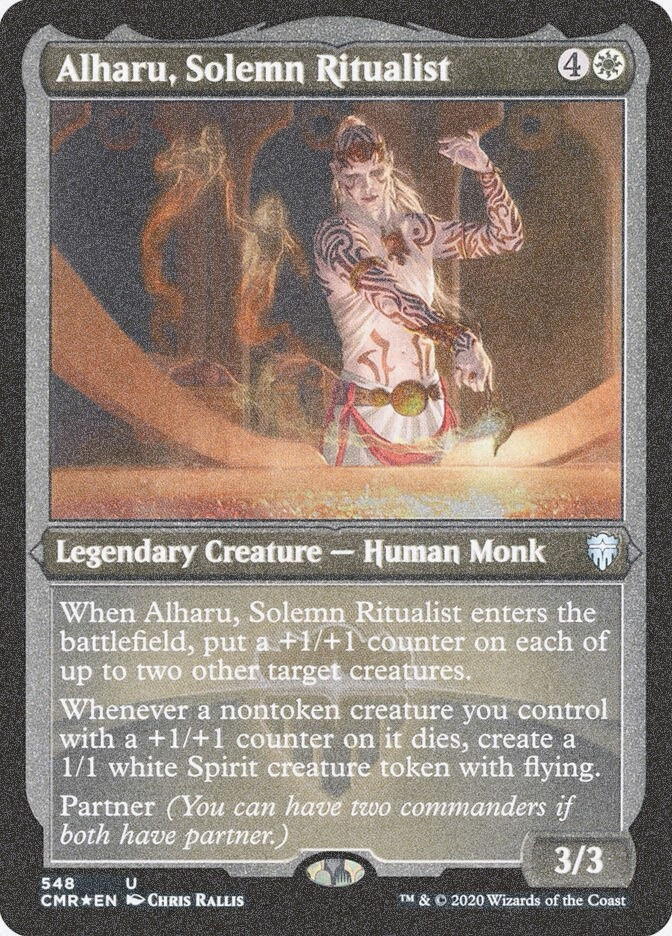 Alharu, Solemn Ritualist (CMR) (548) / Foil Etched
