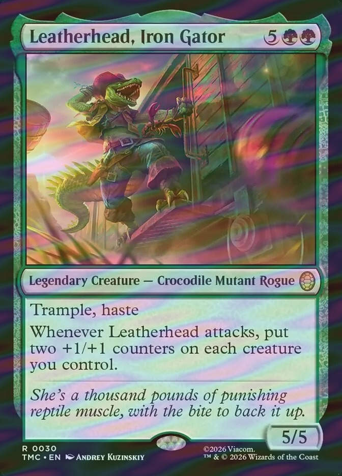 Leatherhead, Iron Gator (TMC) (30) / Surge Foil