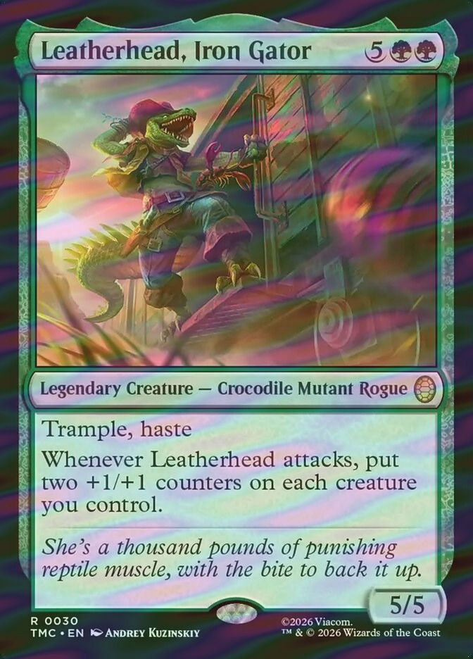 Leatherhead, Iron Gator (TMC) (30) / Surge Foil