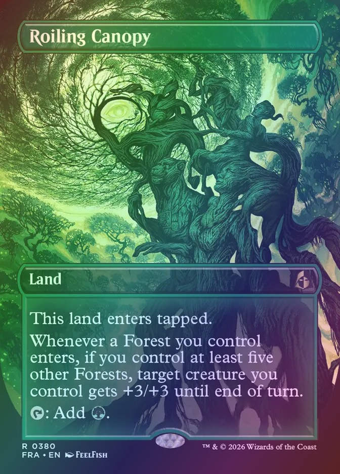 Roiling Canopy (FRA) (380) / Borderless / Foil
