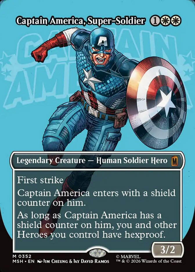 Captain America, Super-Soldier (MSH) (352) / Borderless