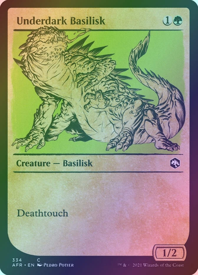 Underdark Basilisk (AFR) (334) / Showcase / Foil