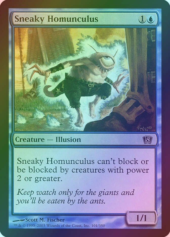 Sneaky Homunculus (8ED) (101★) / Foil
