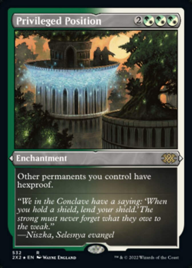 Privileged Position (2X2) / Etched Foil