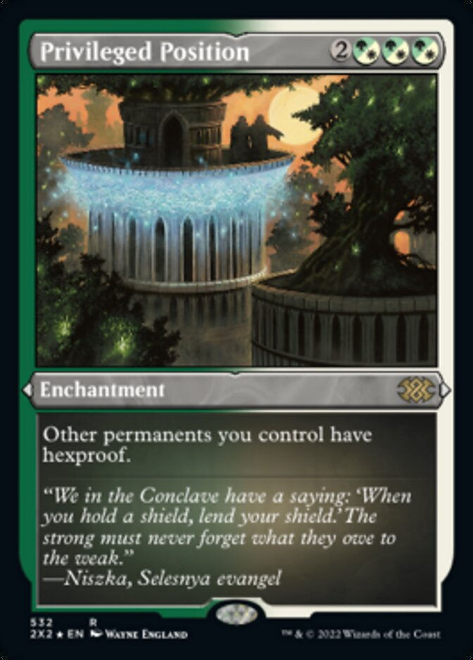 Privileged Position (2X2) / Etched Foil