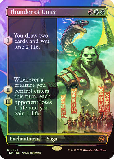 Thunder of Unity (TDM) (391) / Foil / Borderless