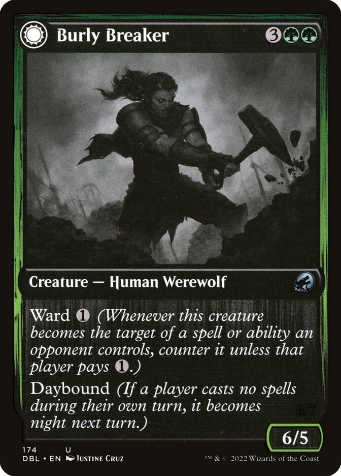 Burly Breaker // Dire-Strain Demolisher (DBL) (174) — cara 1 de 2
