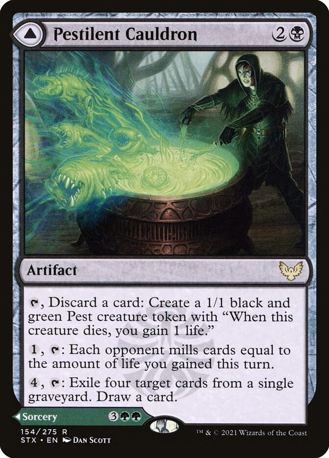 Pestilent Cauldron // Restorative Burst (STX) (154)