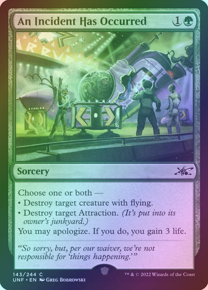 An Incident Has Occurred (UNF) (143) / Foil