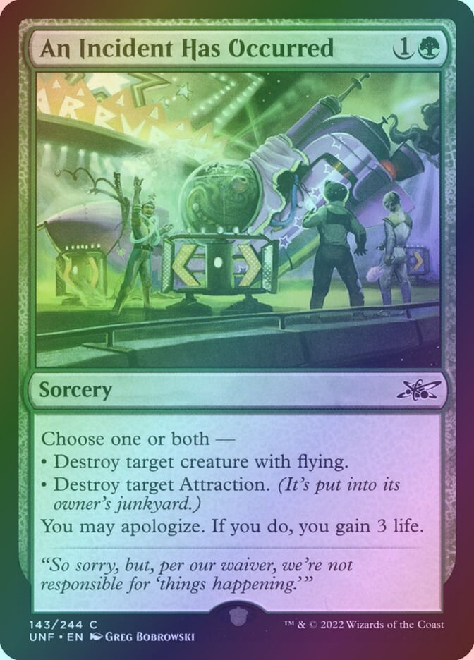 An Incident Has Occurred (UNF) (143) / Foil