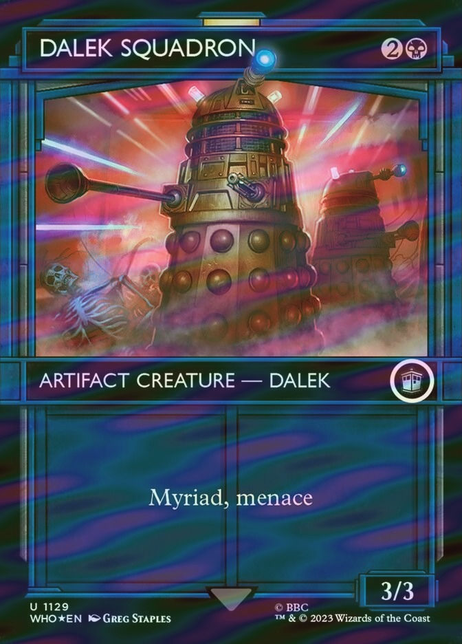 Dalek Squadron (WHO) (1129) / Borderless / Showcase / Surge Foil