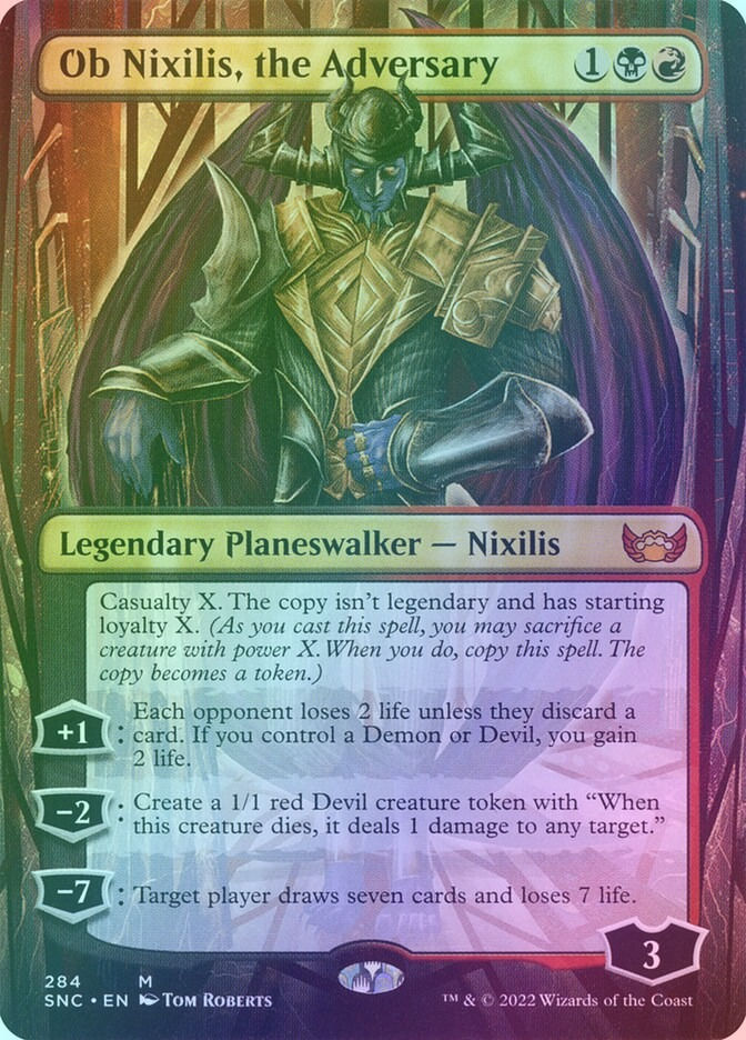 Ob Nixilis, the Adversary (SNC) (284) / Borderless / Foil